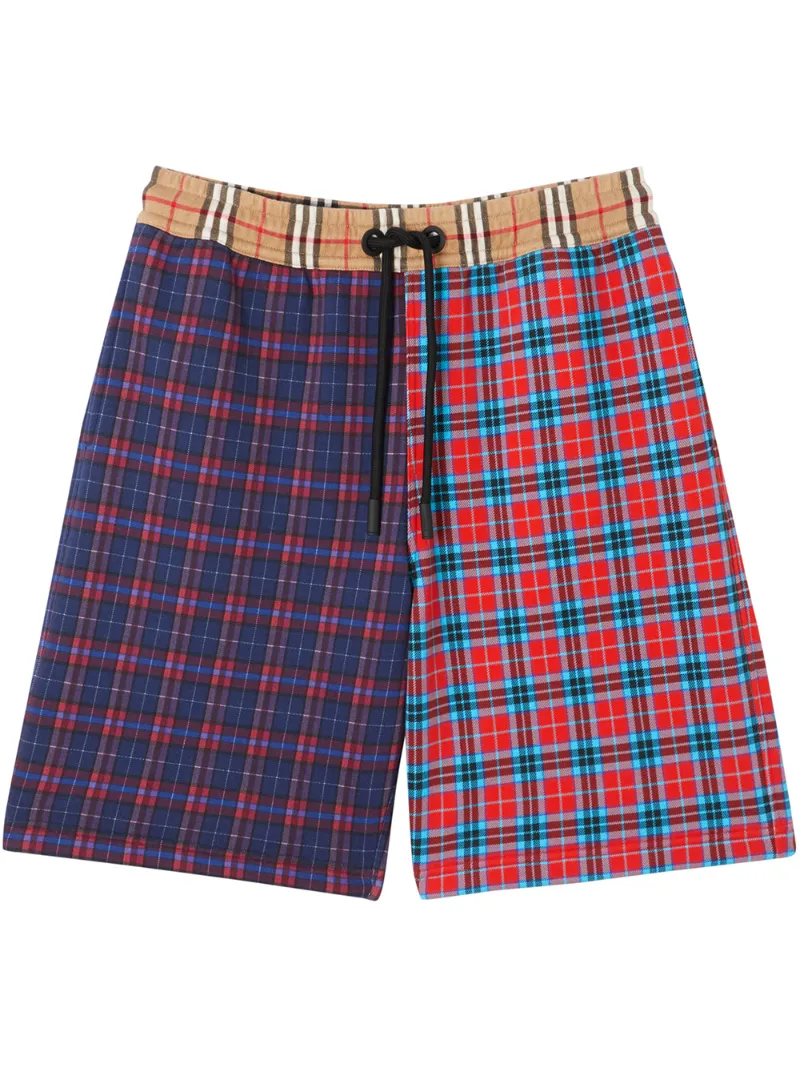 burberry shorts red