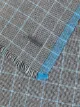 Salvatore Ferragamo checkered fringed scarf