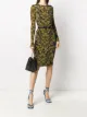 الصورة 2 من Versace Jeans Couture فستان بنقش الباروك