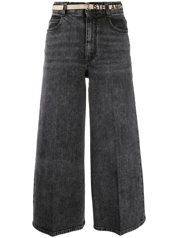 stella mccartney wide leg jeans