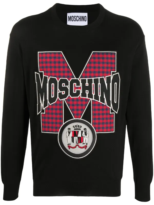 moschino shoulder logo sweatshirt