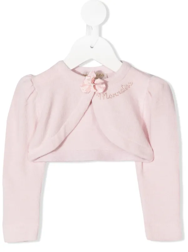 floral applique cardigan