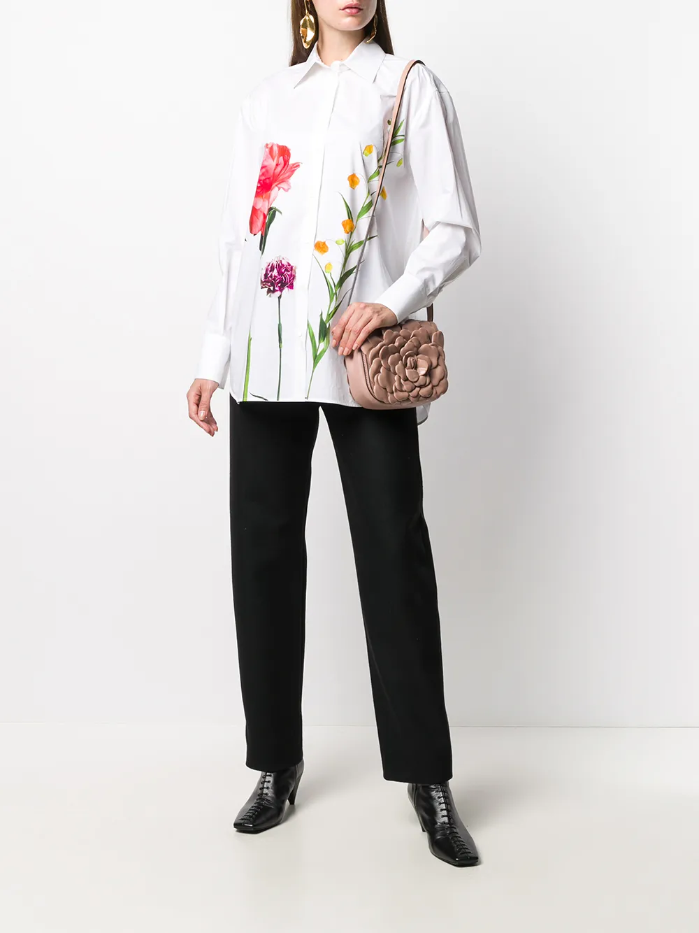 valentino floral clutch