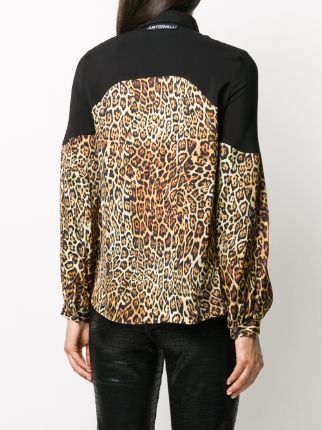 leopard-print contrast shirt展示图