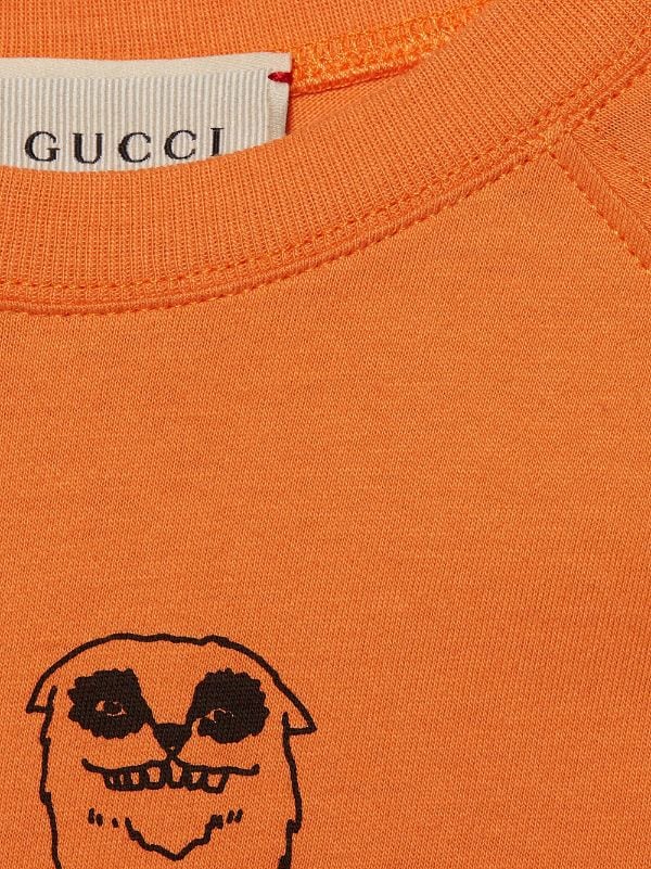 orange gucci shirt