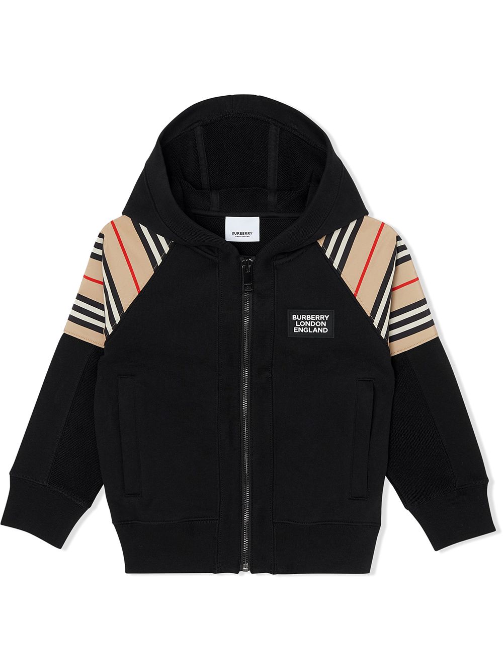 фото Burberry kids худи со вставками в полоску icon stripe