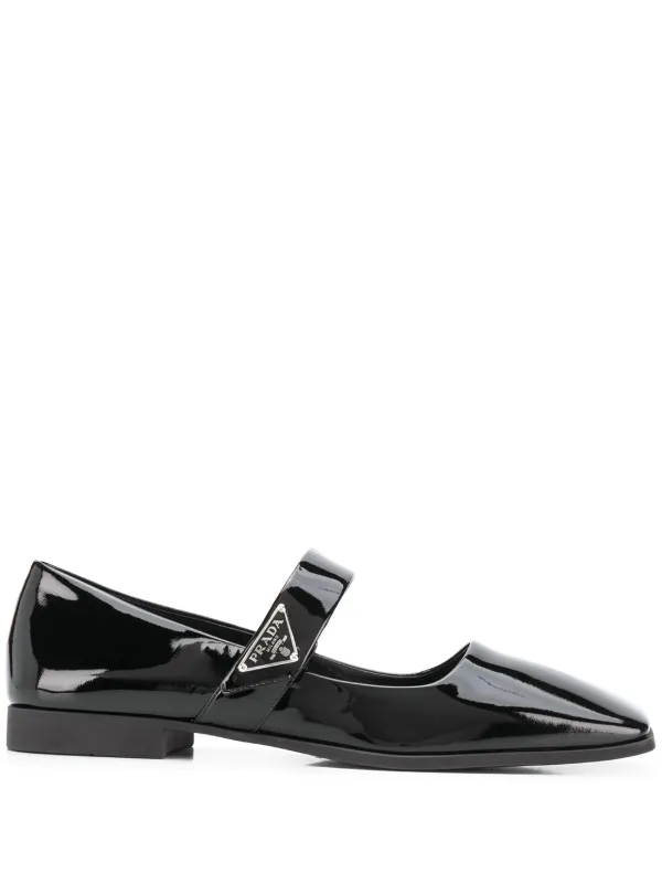Prada Ballerine Con Punta Quadrata Farfetch