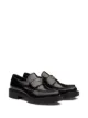 Image 2 of Prada logo plaque chunky heel loafers