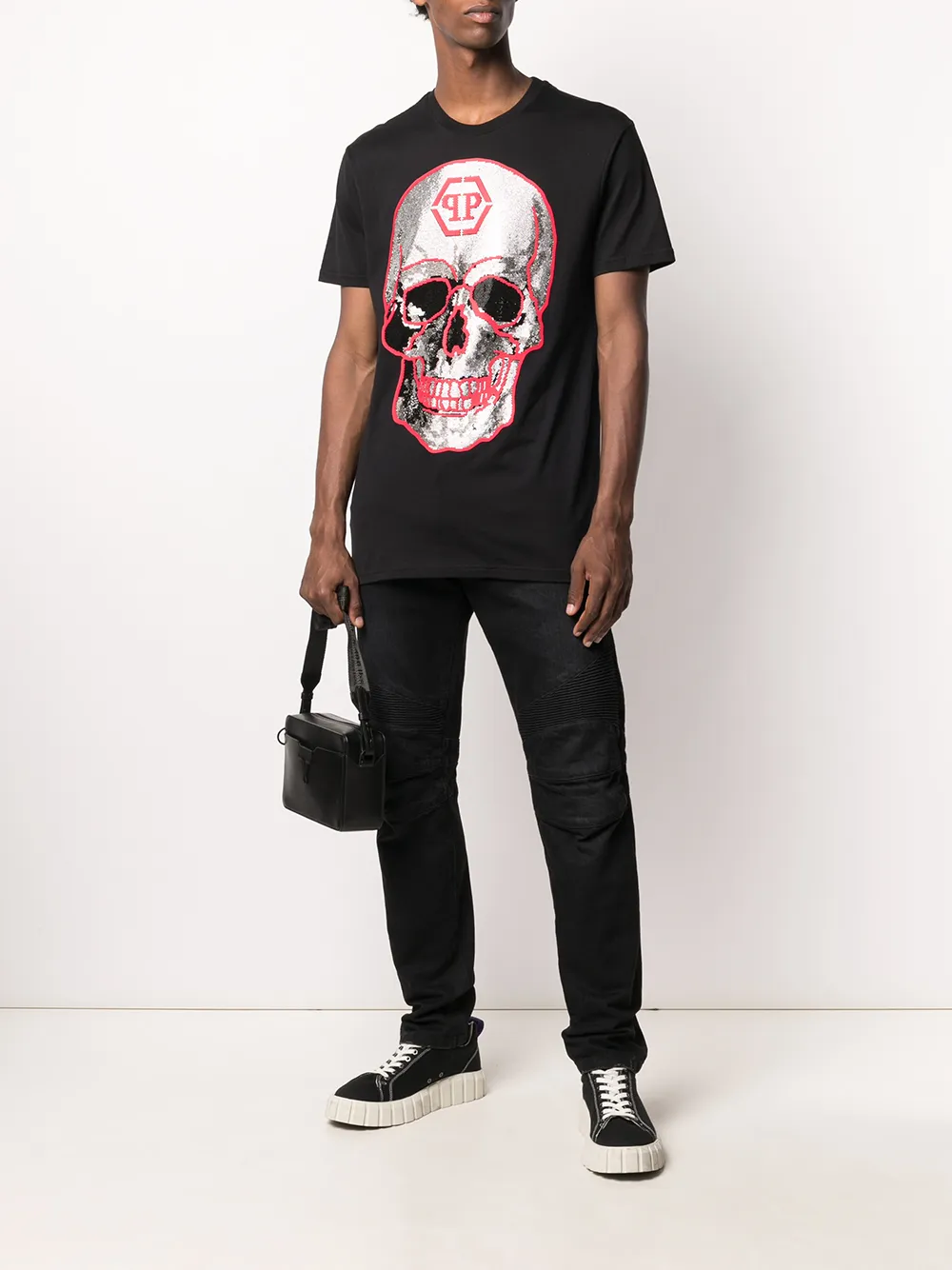 PHILIPP PLEIN × Disney コラボTシャツ　ラインストーン