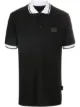 Image 1 of Philipp Plein logo patch polo shirt