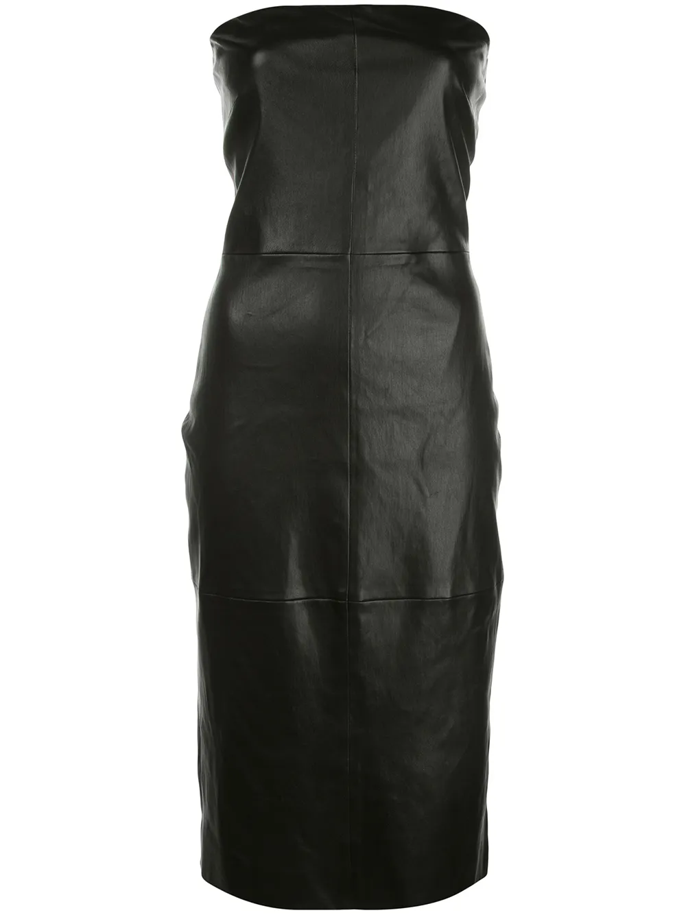 Rosetta Getty leather fitted dress | Black | Image 1