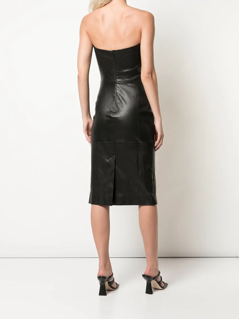 Rosetta Getty Leren jurk Zwart