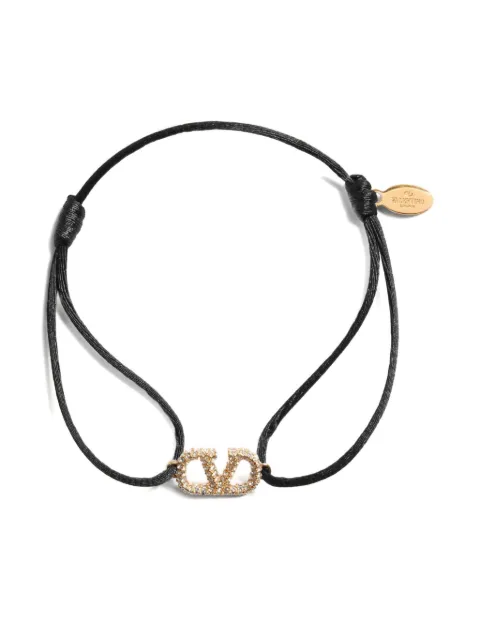 Valentino Garavani VLogo Signature crystal-embellished bracelet