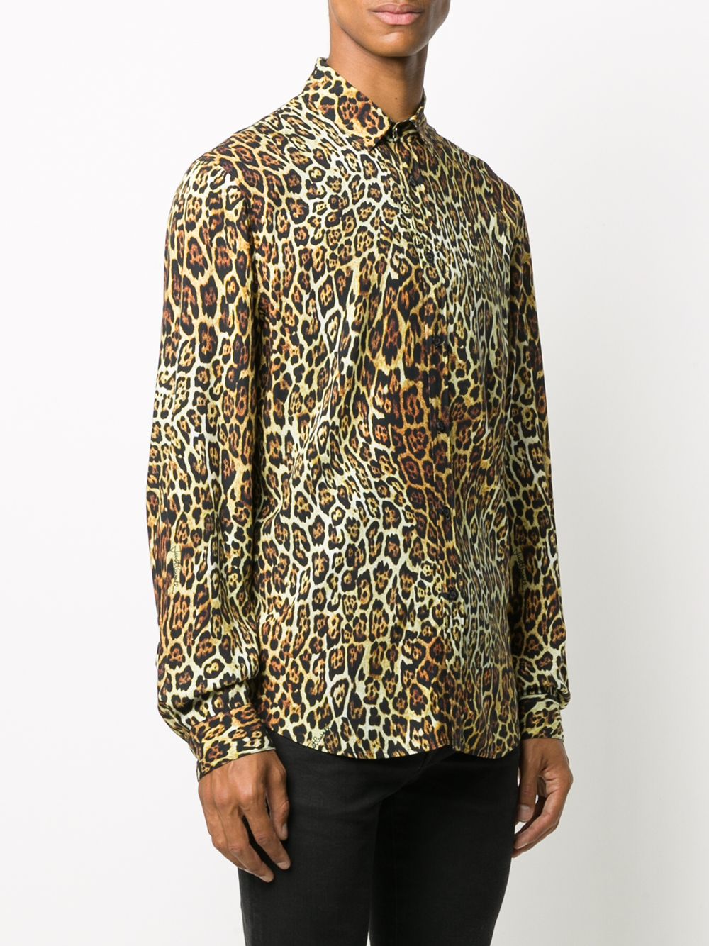 фото Just cavalli рубашка с леопардовым принтом
