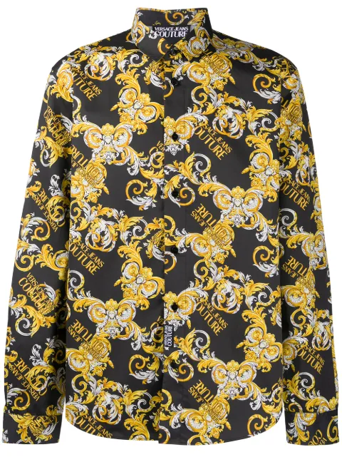 Versace Jeans Couture leopard print shirt