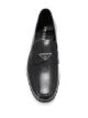 Prada logo-plaque leather loafers