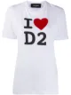Image 1 of Dsquared2 I Heart D2 print T-shirt