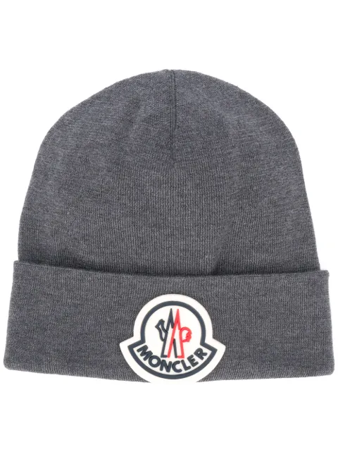 Moncler logo-patch Beanie - Farfetch