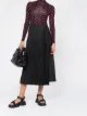Image 2 of Moncler side tie-fastening detail pleated skirt