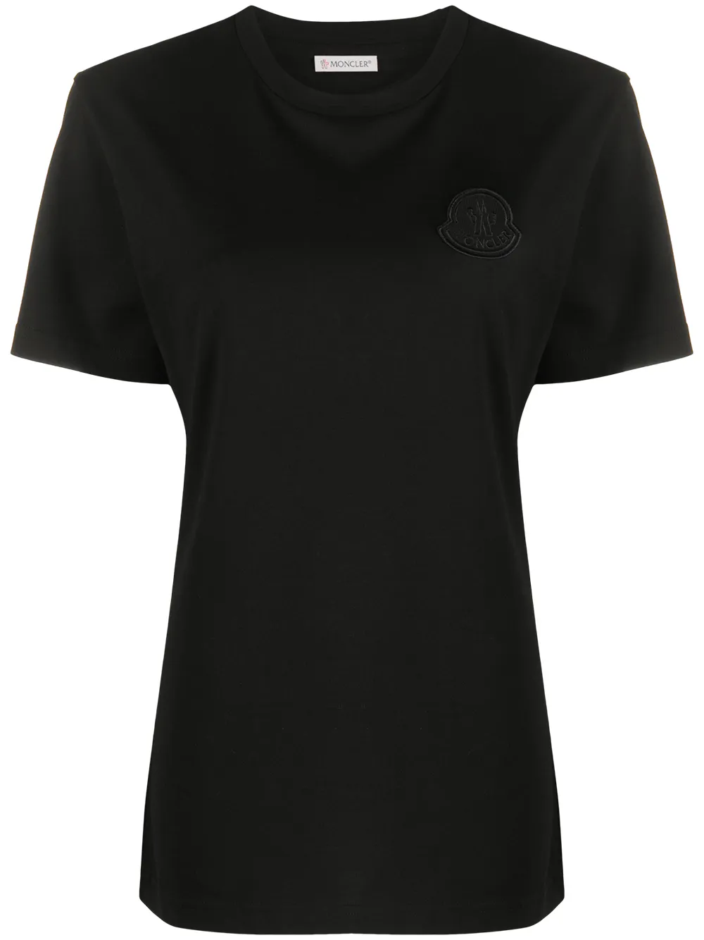 moncler black logo t shirt