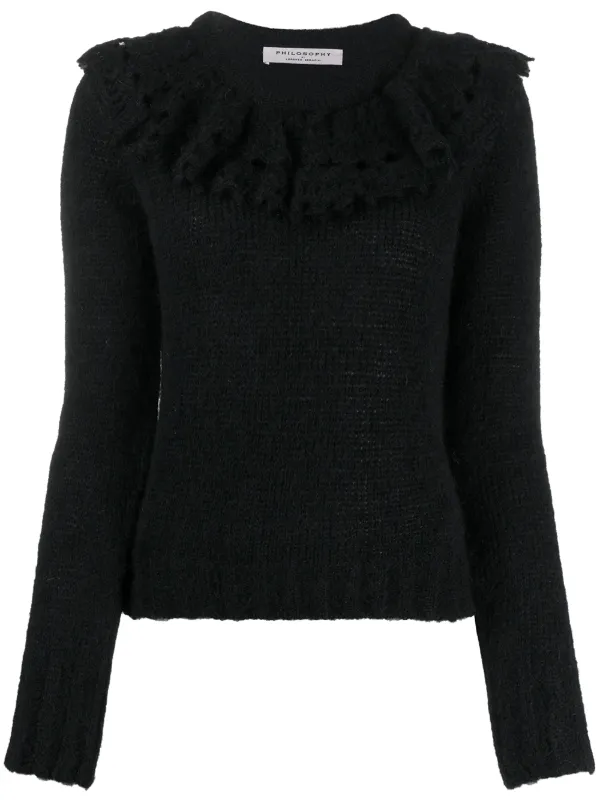 ruffle collar jumper
