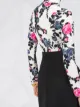 La DoubleJ floral turtle neck