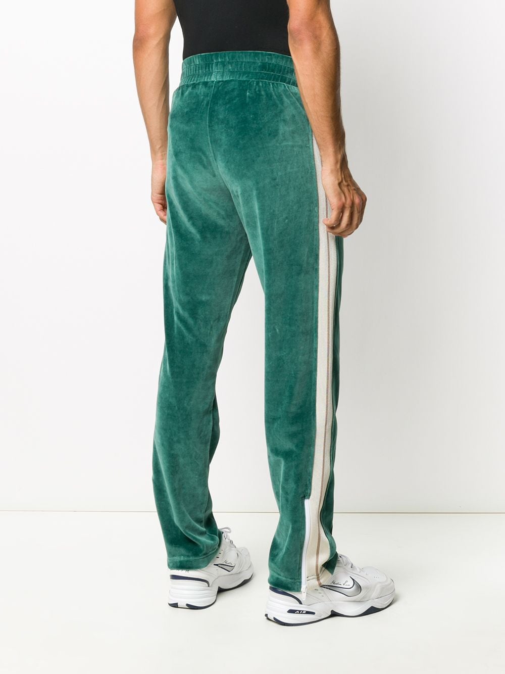 Palm Angels logo-print velvet-effect Track Pants - Farfetch