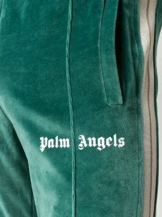 palm angels velvet track pants