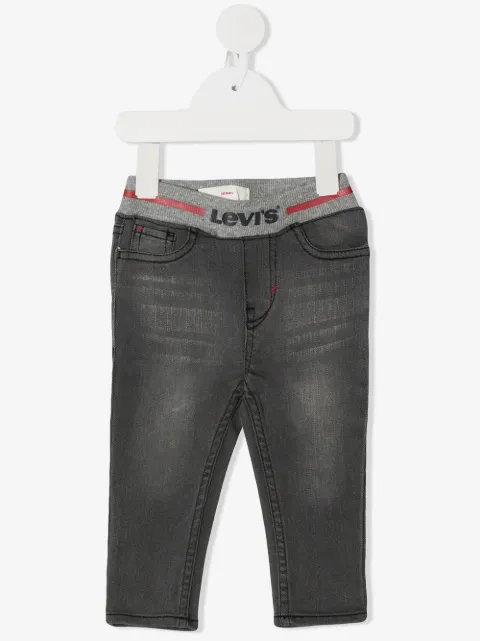 Levi's Kids ribbed-waist skinny jeans