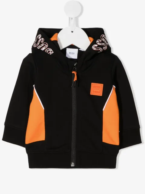 BOSS Kidswear zip front hoodie