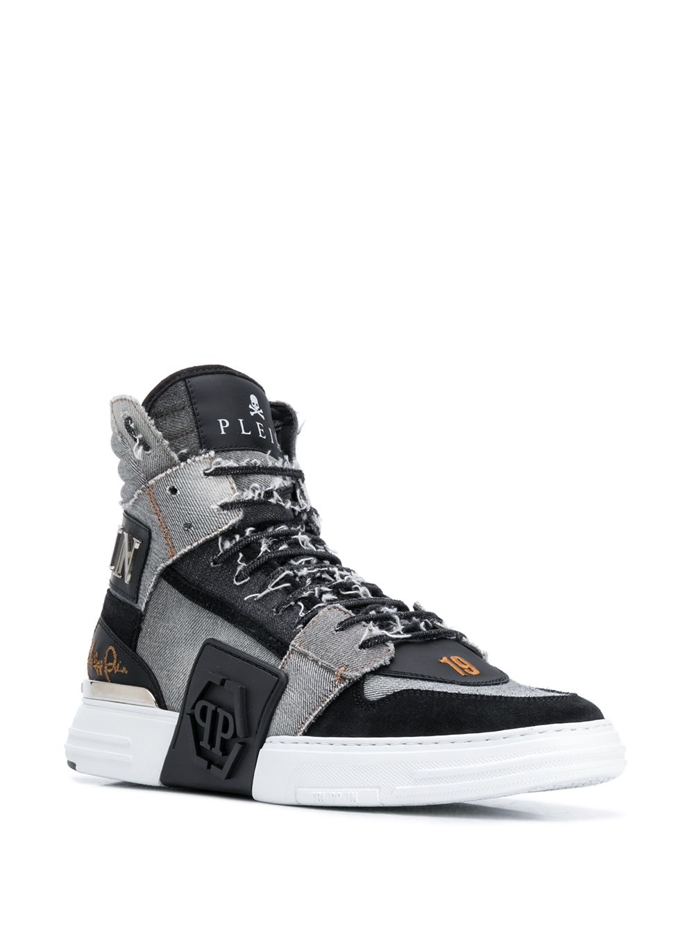 фото Philipp plein джинсовые кроссовки phantom kick$