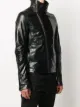 Rick Owens oversize collar biker jacket