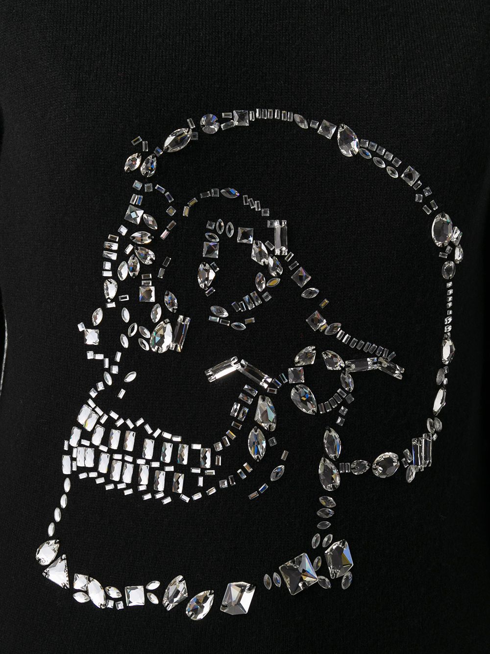 Shop Philipp Plein Embellished Skull Jumper In Black
