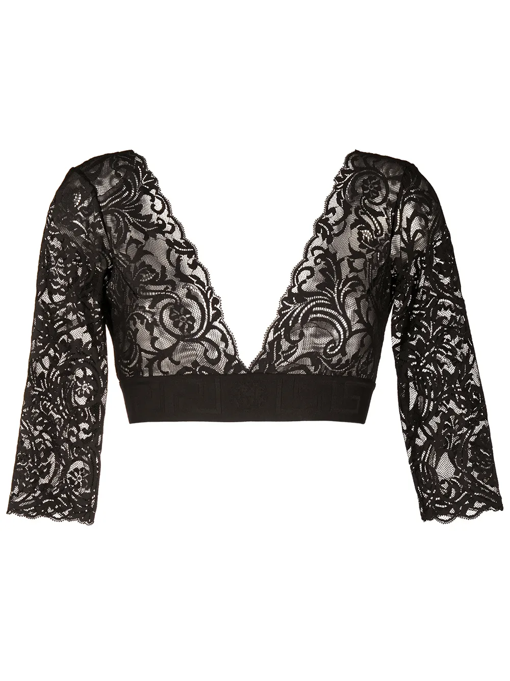 Versace Logo Lace Crop Top kBrmX LYyeB Versace Logo Lace Crop Top kBrmX LYyeB