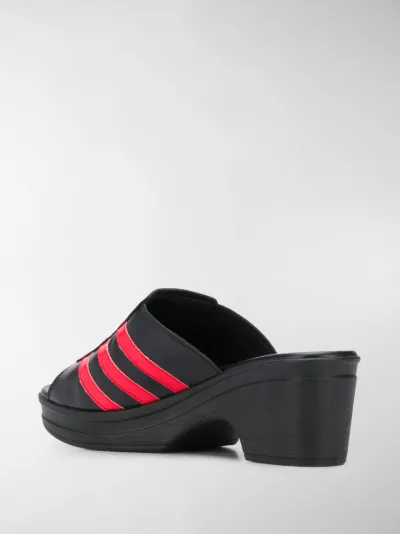 adidas trefoil mules