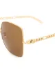Gucci Eyewear نظارة شمسية بإطار مربع وأذرع على شكل سلسلة