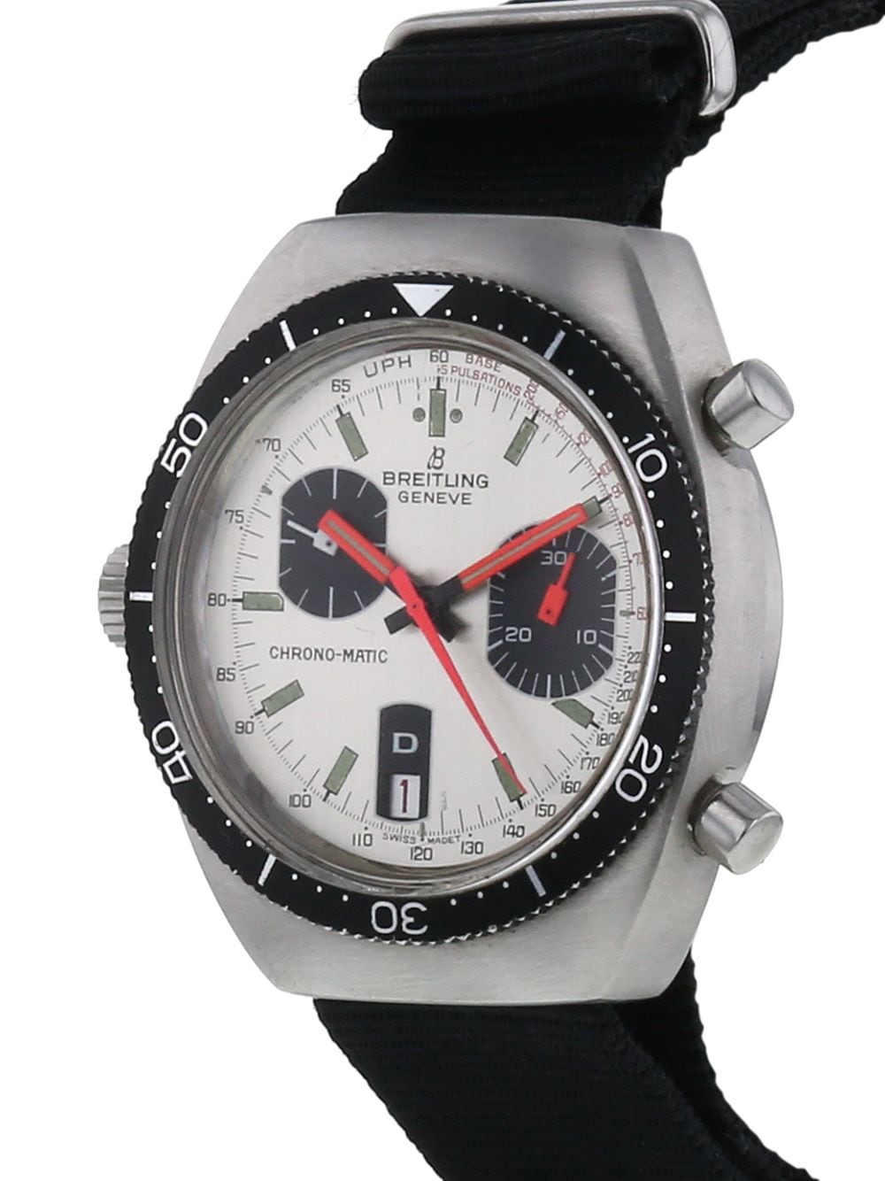 Pre-owned Breitling 1970  Chrono-matic 44mm In Silver