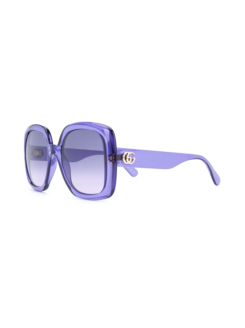 фото Gucci eyewear солнцезащитные очки в квадратной оправе с логотипом interlocking g