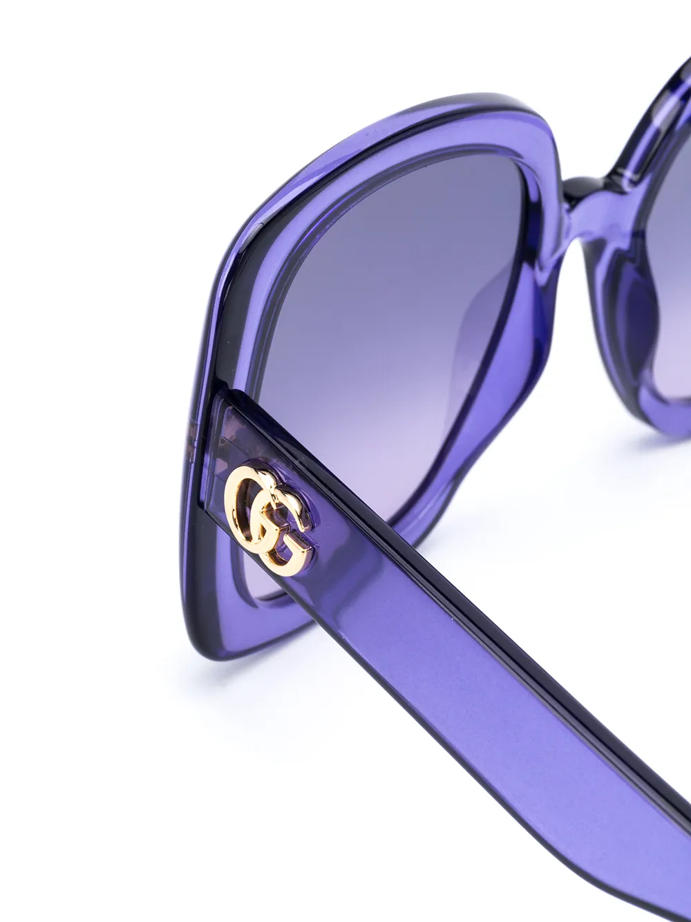 фото Gucci eyewear солнцезащитные очки в квадратной оправе с логотипом interlocking g