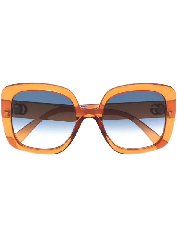 square frame gucci glasses