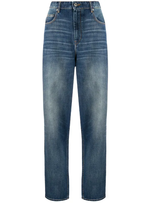 light wash tapered jeans