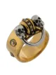 Alexander McQueen skull embellished ring