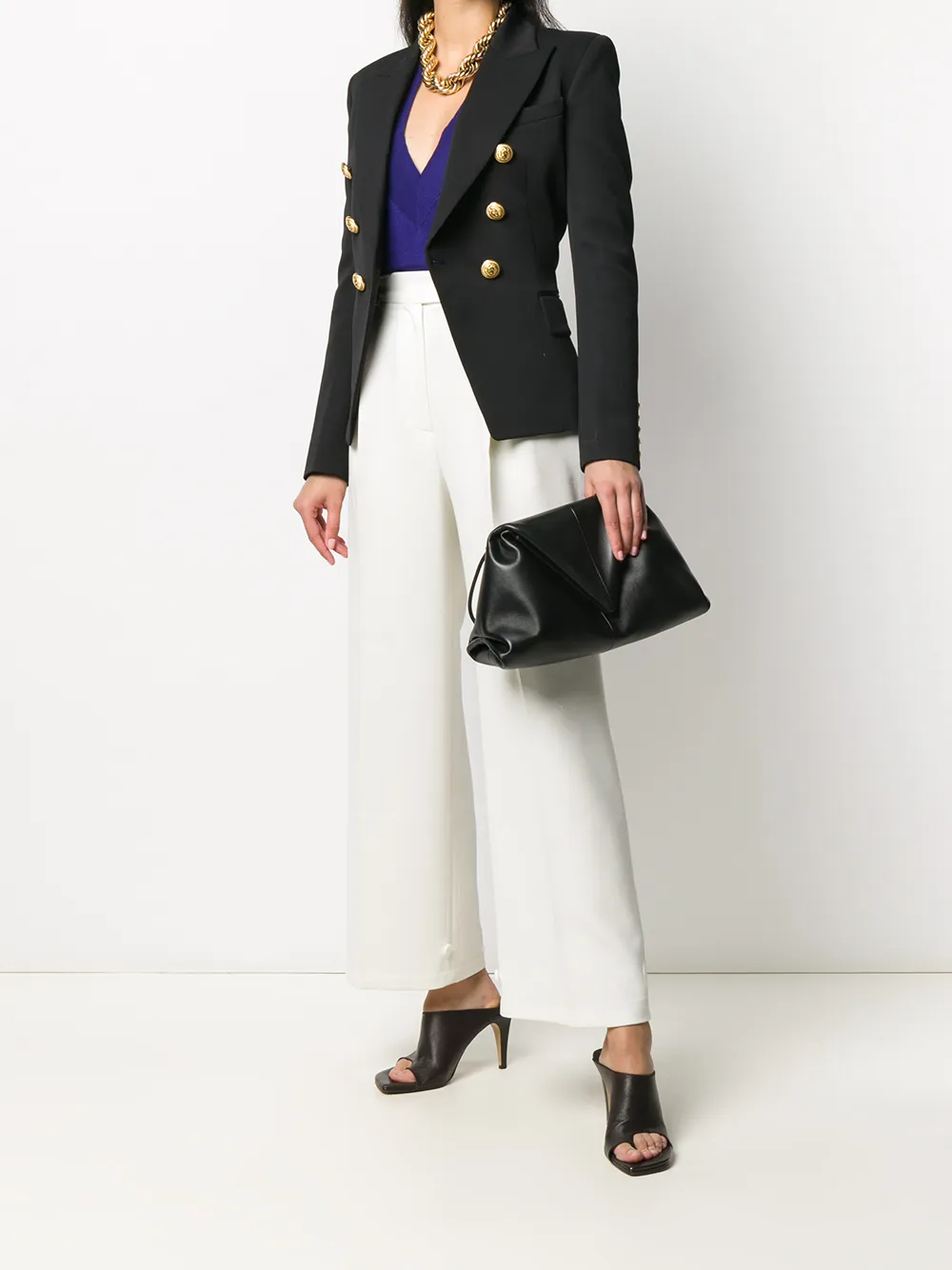 TOM FORD Trui met diepe V-hals - Blauw