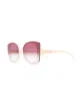 Image 2 of Alexander McQueen Eyewear colour block square frame sunglasses