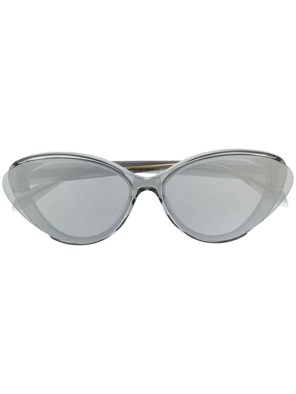 

Alexander McQueen Eyewear lentes de sol con armazón cat eye - Gris