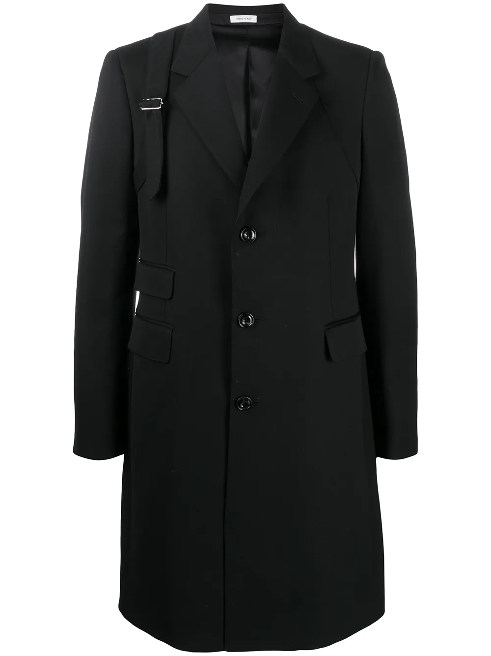 Alexander McQueen пальто с декоративной пряжкой Alexander McQueen пальто с декоративной пряжкой
