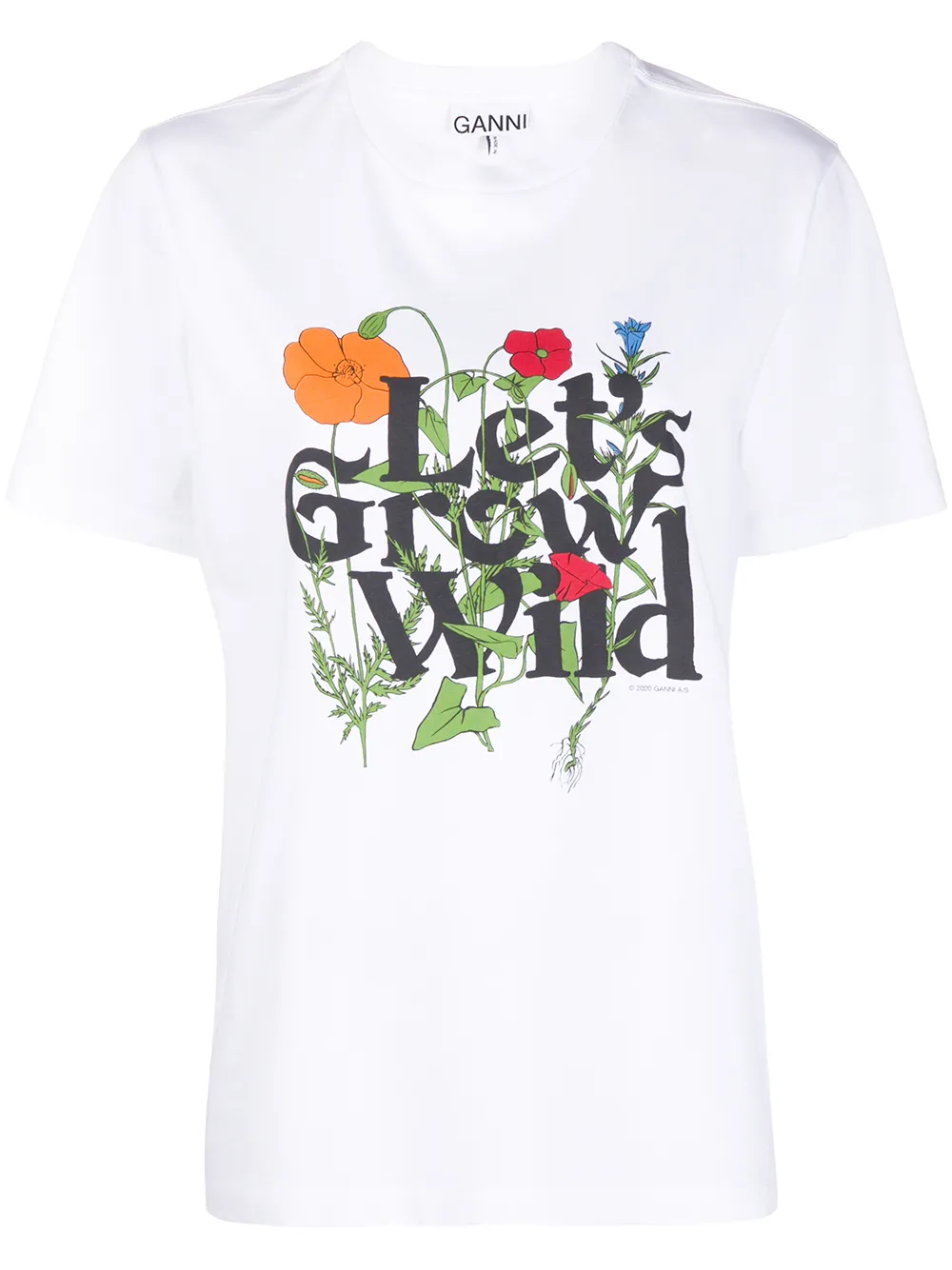 GANNI T-Shirt Mit Slogan-Print VqxRO 0x2q5 GANNI T-Shirt Mit Slogan-Print VqxRO 0x2q5