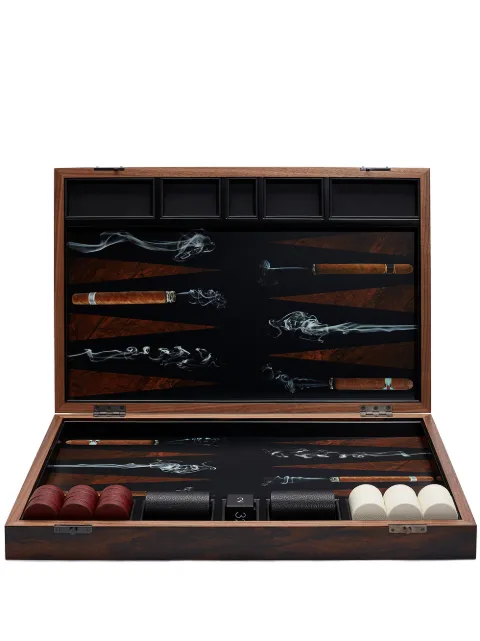 Alexandra Llewellyn Tournament Size Cigar Backgammon Set