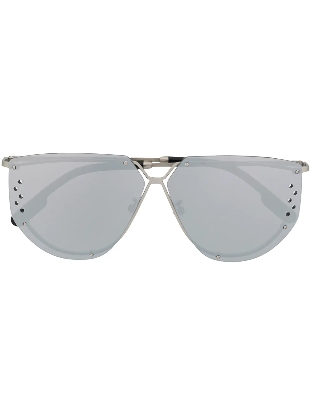 Kenzo perforated-detail aviator-frame sunglasses | Grey | Image 1