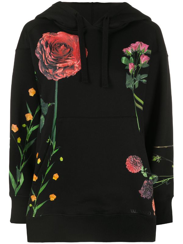 floral print hoodie